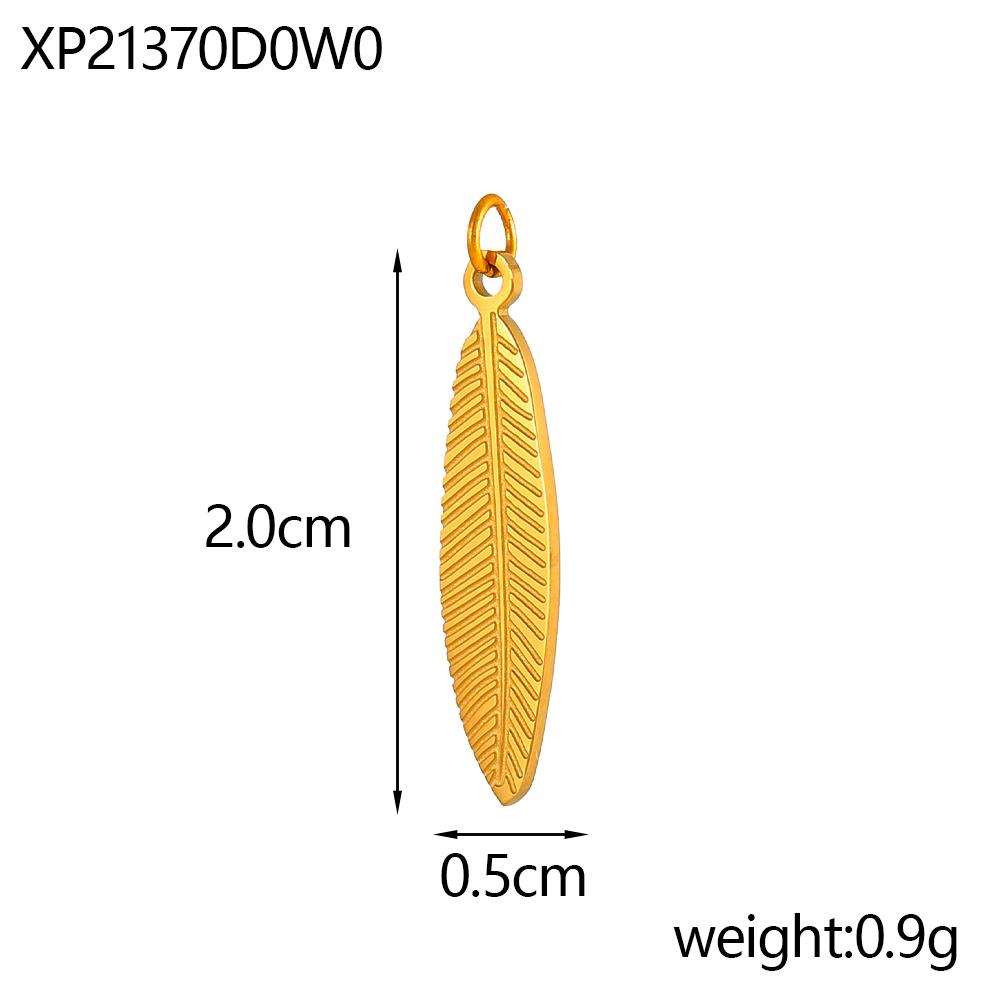 CARLIDANA Fashion Leaf Stainless Steel Charms Leaves Pendants DIY Drafts Fashion Jewelry Accessories Necklaces Jewelry Making