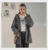 Women’s Loose Fit Hooded Cardigan - Early Autumn Zipper Sweater, Trendy Korean Style for Students.