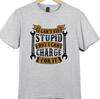 Funny Mechanic T Shirt I Can’t Fix Stupid But I Can Charge Quote Graphic Tee