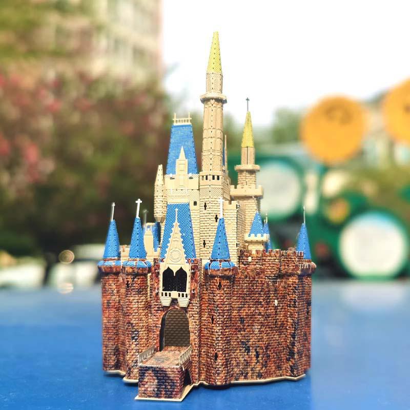 

All-Metal 3D Cinderella Castle Puzzle - Stainless Steel, Glue-Free Assembly