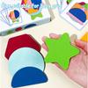 Baby Geometrische Formen Stapelspiele Montessoris Pfarrspiel Farberkennung Logisches Denken Zuordnungsspiel Vorschulbildung Spielzeug