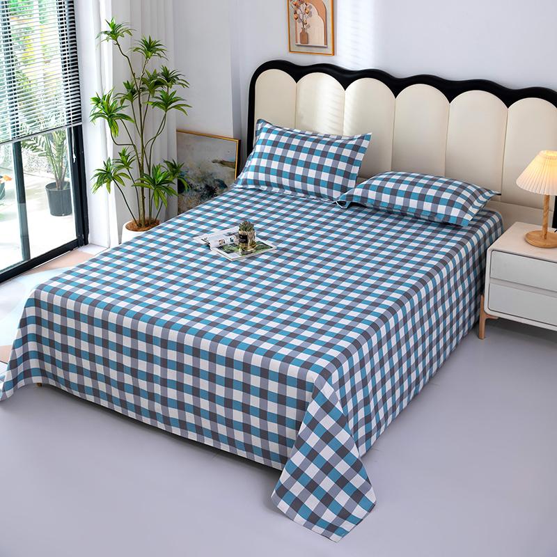1pc Cotton Thick Bed Sheet Flower Series Double Top King Sheets for Girls Boys Kids Single Queen King Size Bed Linen