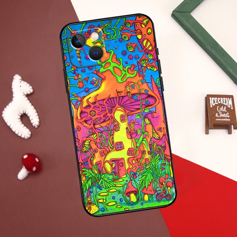 Psychedelic Trippy Art Cover For iPhone 12 11 13 14 15 Pro Max 12 Mini 7 8 Plus X XR XS Max SE 2020 Phone Case