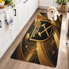 Flannel Kitchen Mat West Ham United Football Soft Area Rug Non Slip Floor Carpet Home Decoration