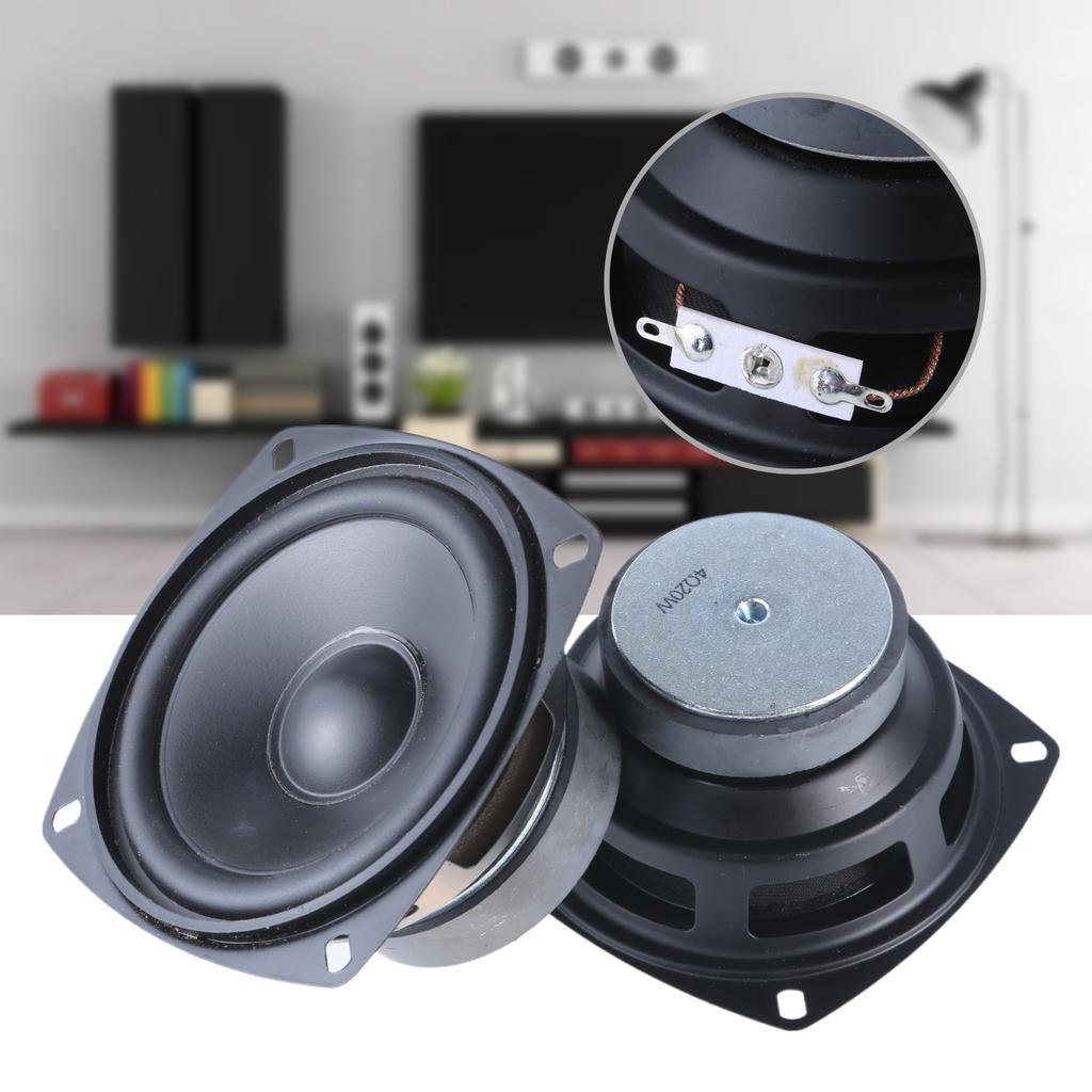 4" Full Frequency 20W Speaker with 4Ohm Impedance Loudspeaker Metal Horn External Magnetic for Superior Sound Builds