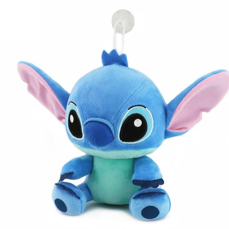 Entzückendes und weiches Stitch Plüschtier für Paare im kreativen Geschenkdesign in Blau- und Rosatönen