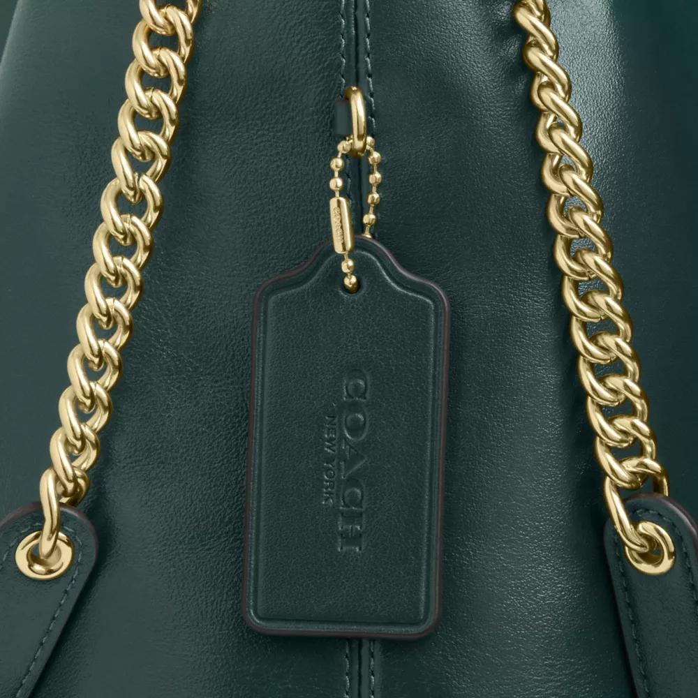 Coach Evelyn 34 Multifunctional Pocket Leather Shoulder Bag Large Women Bags Dark-Blue-Green CCZ79-IMCEH