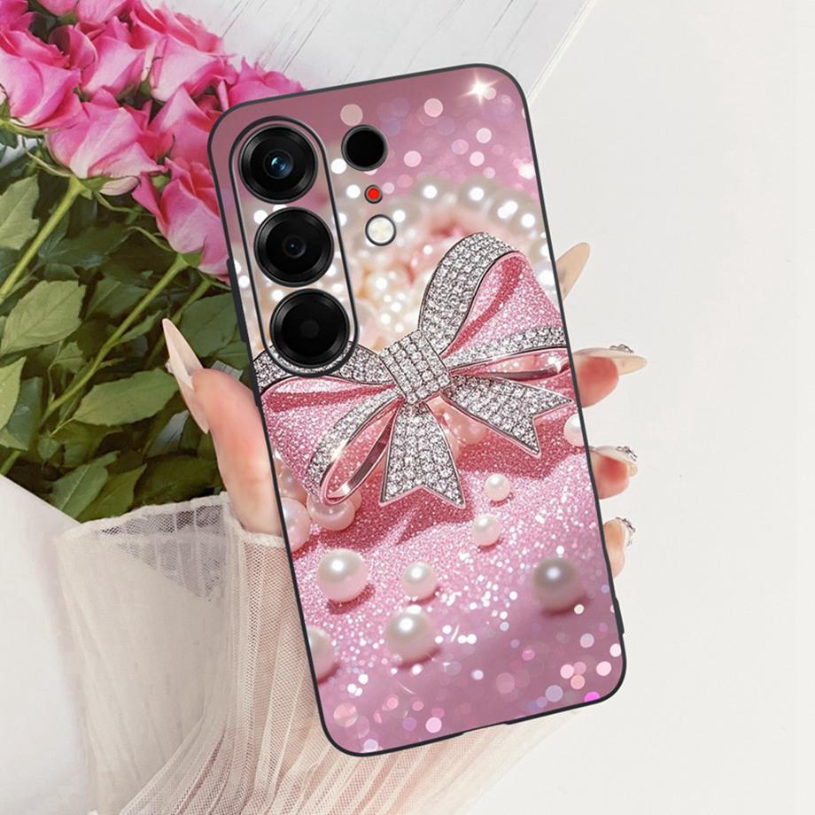 Flower Cartoon Fashion Design Phone Case For Tecno Camon 50 4G CN5 Camon50 Funda Soft Lisquid Silicone Shockproof Back Cover