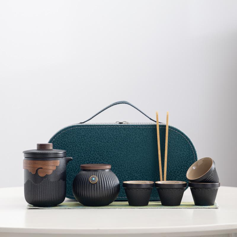 

Merchandise Court Style Travel Tea Set Business Company Mid-Autumn Festival High-end Gifts Bo Cake Souvenirs