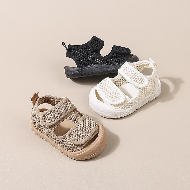 Sommersandalen für Babys: Atmungsaktives Mesh, rutschfeste weiche Sohle für Mädchen & Jungen