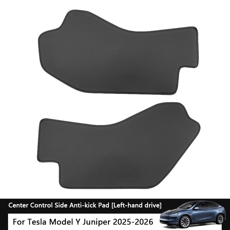 For Tesla Model YL 6-Seater / Y Juniper Car Central Control Side Anti Kick Pad Leather Console Side Anti-dirty Protective Cover