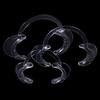 5Pcs Transparent Dental C-Shape Plastic Cheek Retractor Lip Mouth Opener Intraoral Dentist Orthodontic Tool For Tooth Whitening