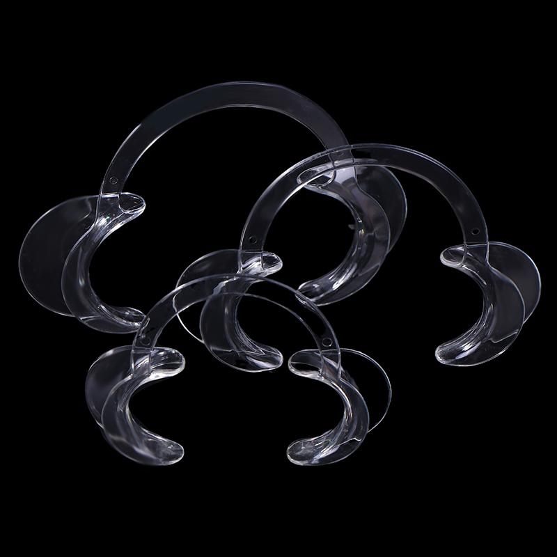 5Pcs Transparent Dental C-Shape Plastic Cheek Retractor Lip Mouth Opener Intraoral Dentist Orthodontic Tool For Tooth Whitening