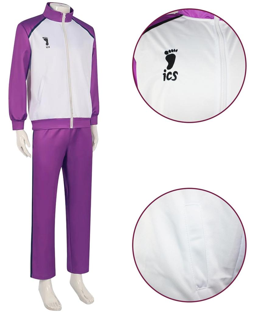[NOKIJP] Shiratorizawa Cosplay Kostüm, Trikot Uniform, Erwachsene, Kostüm für Schulfeste und Veranstaltungen, Haikyuu! Anime-Kostüm (Shiratorizawa, XL)