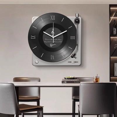 Vintage Vinyl Record Wall Clock Restaurant Decorative Painting Clock Living Room Art Clock Watch Home Decoration Ornaments