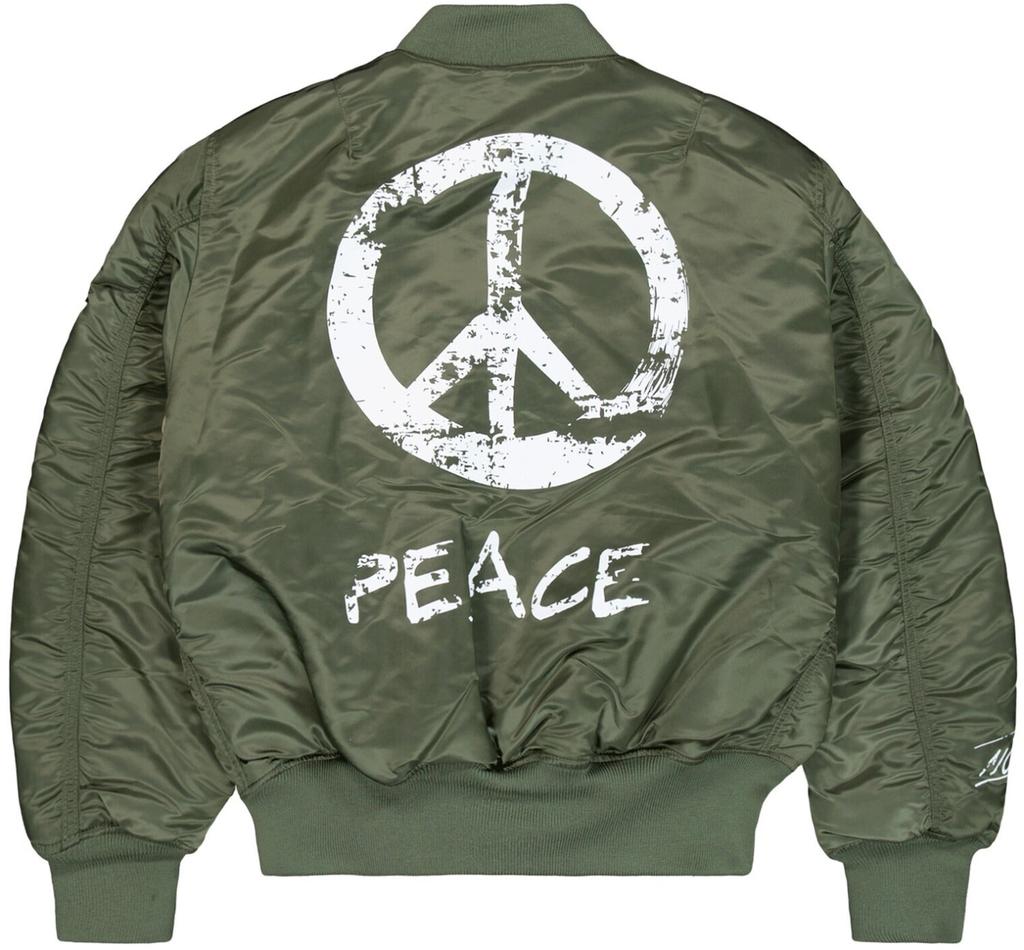 Зимняя куртка Alpha Industries MA-1 Peace Bomberjacke (1561369) (156136-01) оливково-зеленый