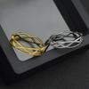 Plain Ring Cross Ring Light Luxury Fashion Ring Women's Niche Design Sense Cold Titanium Steel Ring Does Not Fade