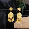 Miao Long Silver Tassel Earrings: Ethnic Style, Light Luxury, Exaggerated Design for Women