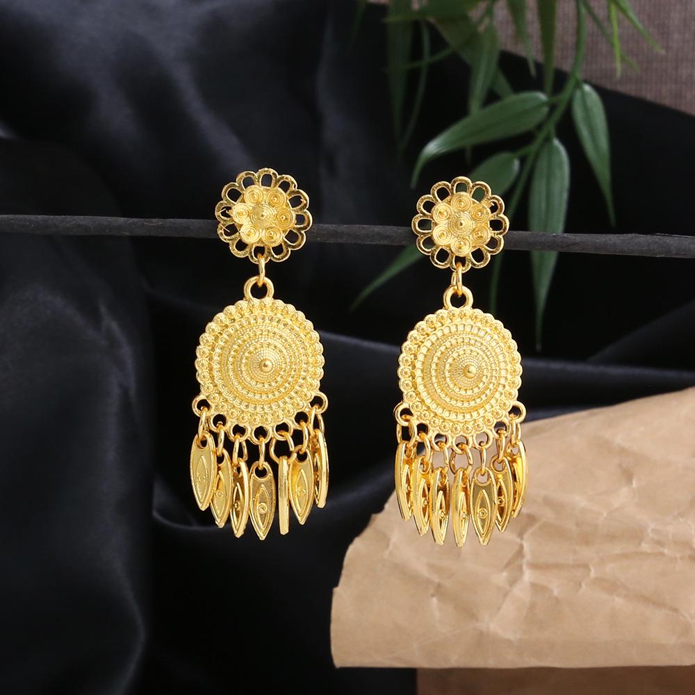 Miao Long Silver Tassel Earrings: Ethnic Style, Light Luxury, Exaggerated Design for Women