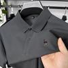 Nuova Maglietta Polo Estiva 100% Cotone Marca di Alta Gamma da Uomo Manica Corta Design Trendy con Ricamo di Orso T-shirt da Golf Business