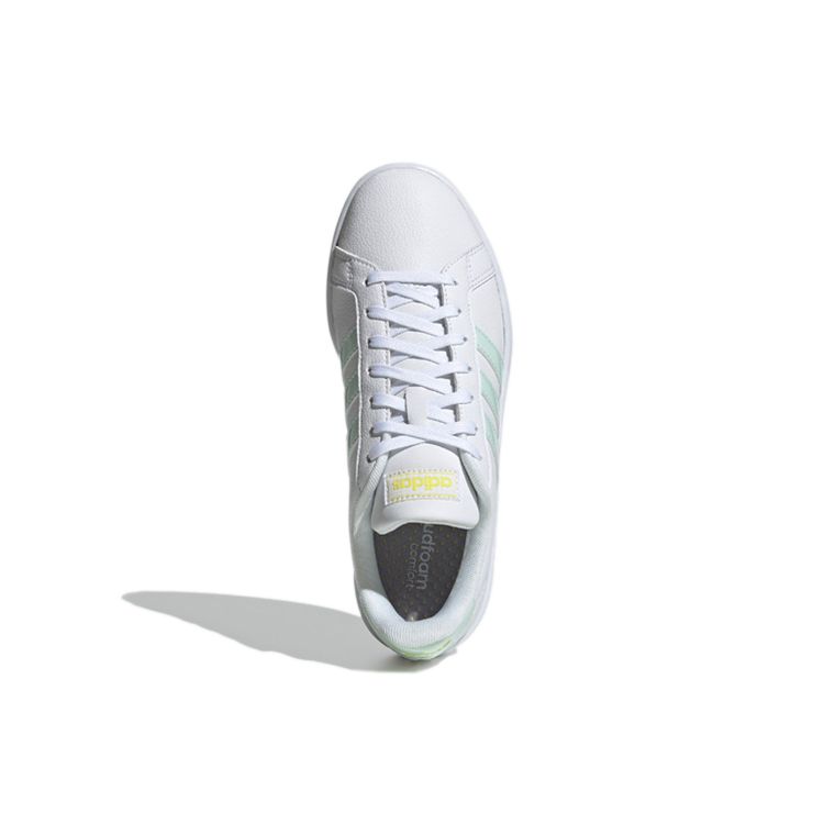 Adidas  Grand Court White Dash Green Women Sneakers Footwear-White Shock-Yellow EG7643