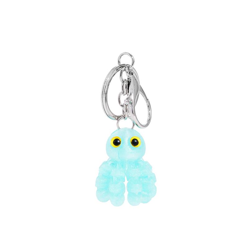 3D Printed Multi-Joint Movable Cute Octopus Little Pendant Keychain Car Key Ring Schoolbag Pendant