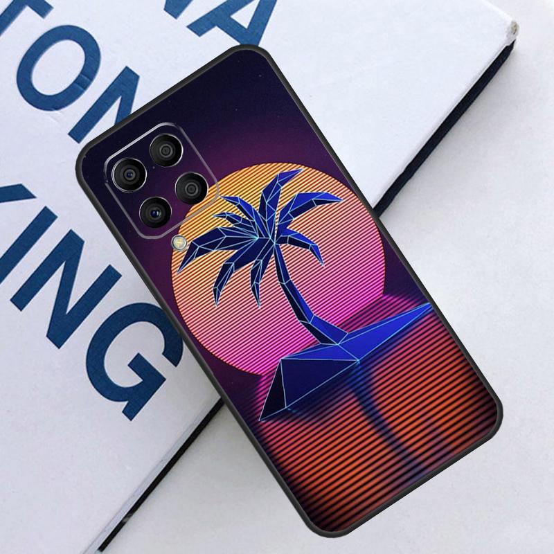 Retrowave Neon Palms Tree For Samsung Galaxy M21 M11 M31 M13 M33 M35 M53 M55 M15 M14 M34 M54 M12 M32 M52 M06 M16 Case