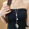 Luxury Crystal Pearl Heart Necklace: Stylish, Versatile Accessory for Women