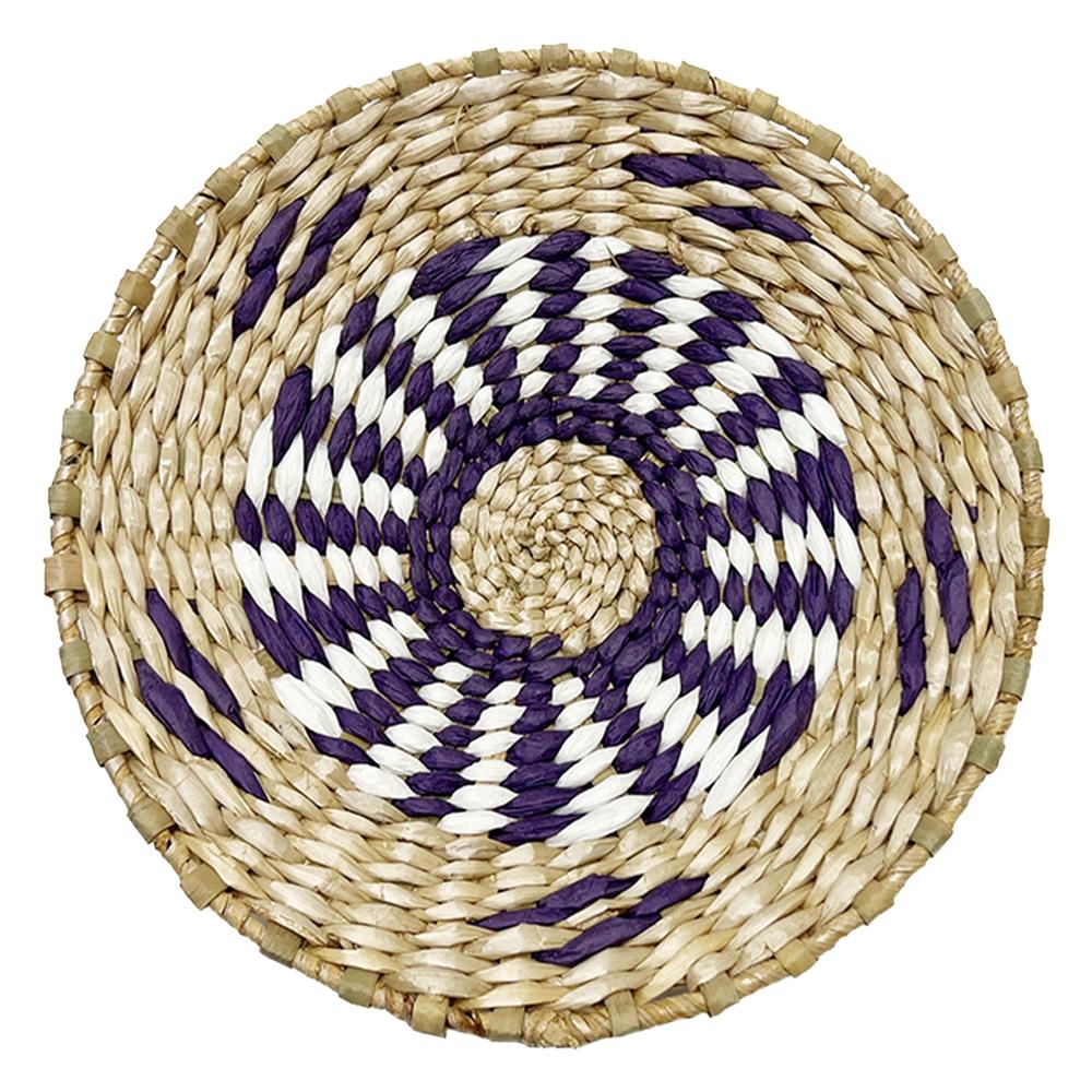 Boho Woven Wall Basket Decor Seagrass RusticNatural Round Wall Hanging Baskets for Bedroom Livingroom Home Wall Art Decoration
