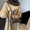 Frost Fall Bag Women's Retro Niche Design Handbag Bucket Bag New Casual High-end Small Backpack