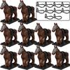 Military Building Blocks Solider Knights Figures Gifts Equipments Accessories Mount Medieval Ancient Warhorse Saddle Horse Rope