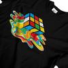 Stilvolles schmelzendes Rubik's Cube Sheldon inspiriertes Herren-T-Shirt Perfekt für alle Jahreszeiten