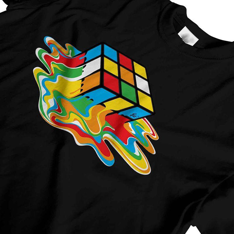 Cube Melting Rubix Sheldon Inspired By The Big Bang Theory Mens Tshirt Tops Tee