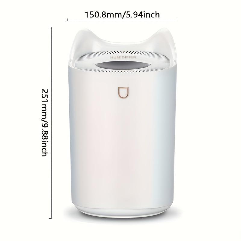 33L Roomy Double Nozzle LED Light Humidifier Ultrasonic 3300ml Essential Oil Diffuser H2o Room Air Humidifiers