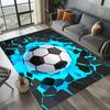 Colorful Football Pattern Area Rug Colorful Soccer Ball Decor Soft Non-slip Carpet Kids Room Bedroom Living Room Decor Floormat