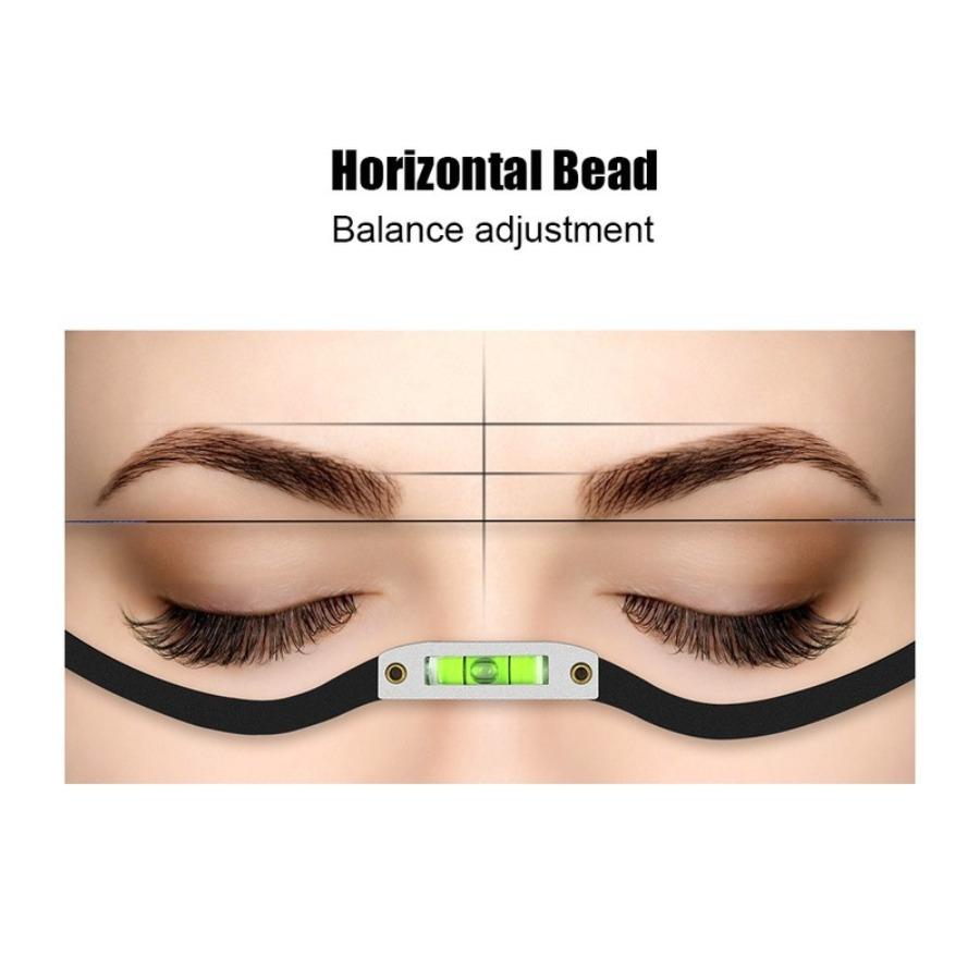 1PC Eyebrow Positioning String Mark Ruler Microblading Horizontal Bead Mapping Ruler For Permanent Makeup Measuring Brow Design