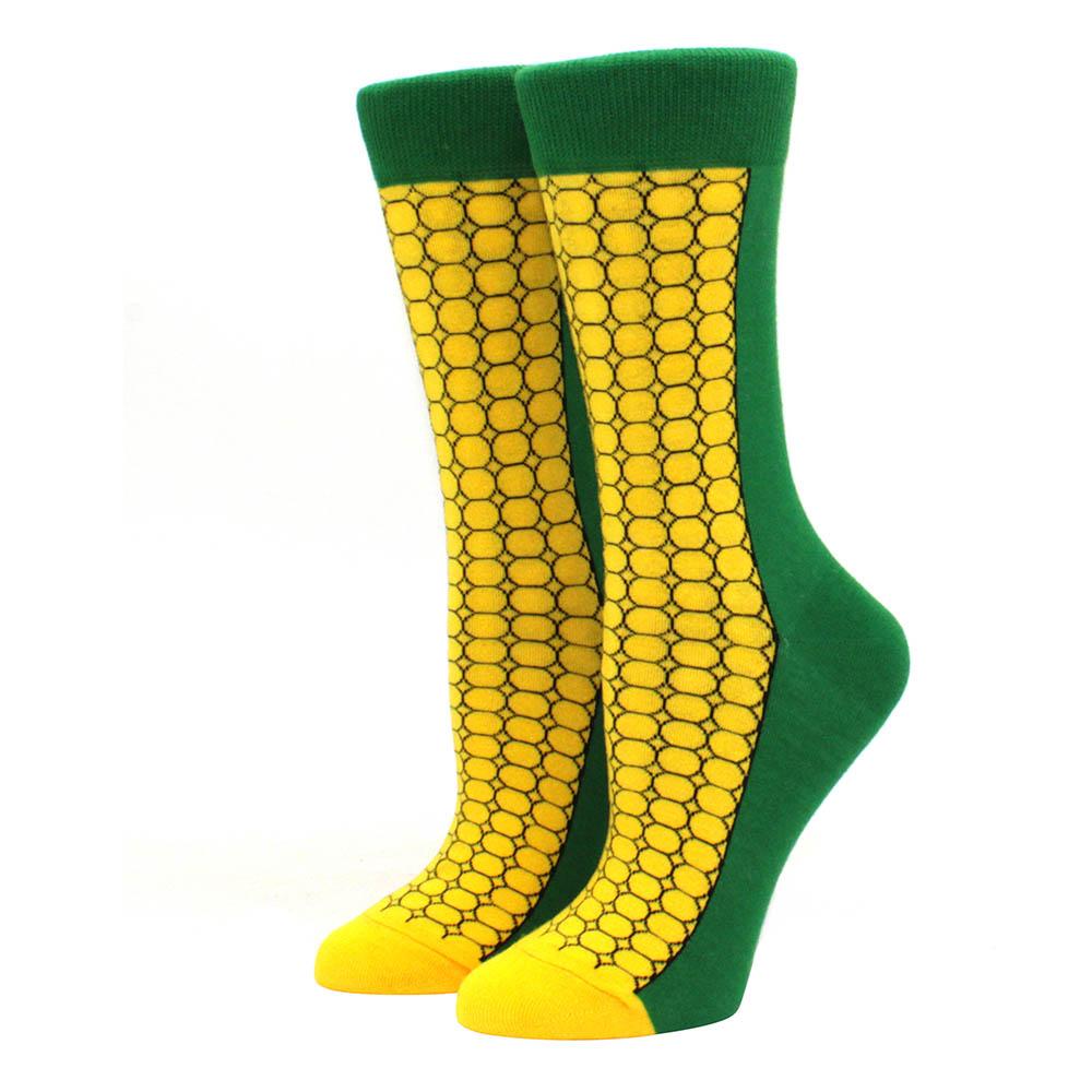 1 Pair S Funny Socks Women Casual Cartoon Fruit Banana Avocado Lemon Egg Cookie Donuts Happy Harajuku Skateboard Socks