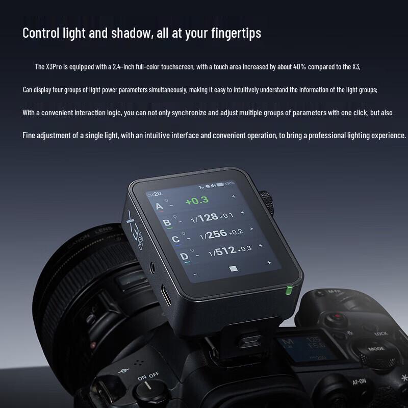 Godox X3 Pro Touchscreen Wireless TTL HSS Flash Trigger