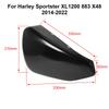 Couvercle de batterie côté gauche Noir Brillant/Mat et Chrome pour Harley Sportster Iron XL883 XL1200 X48 2009-2013 2014-