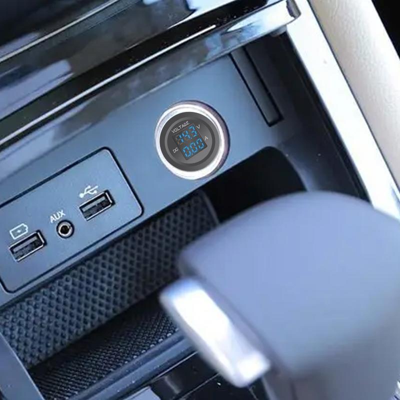 High Precision  12-24V Voltmeter Ammeter Dual LED Digital Display Amp Volt Merter Panel Gauge for Car Truck