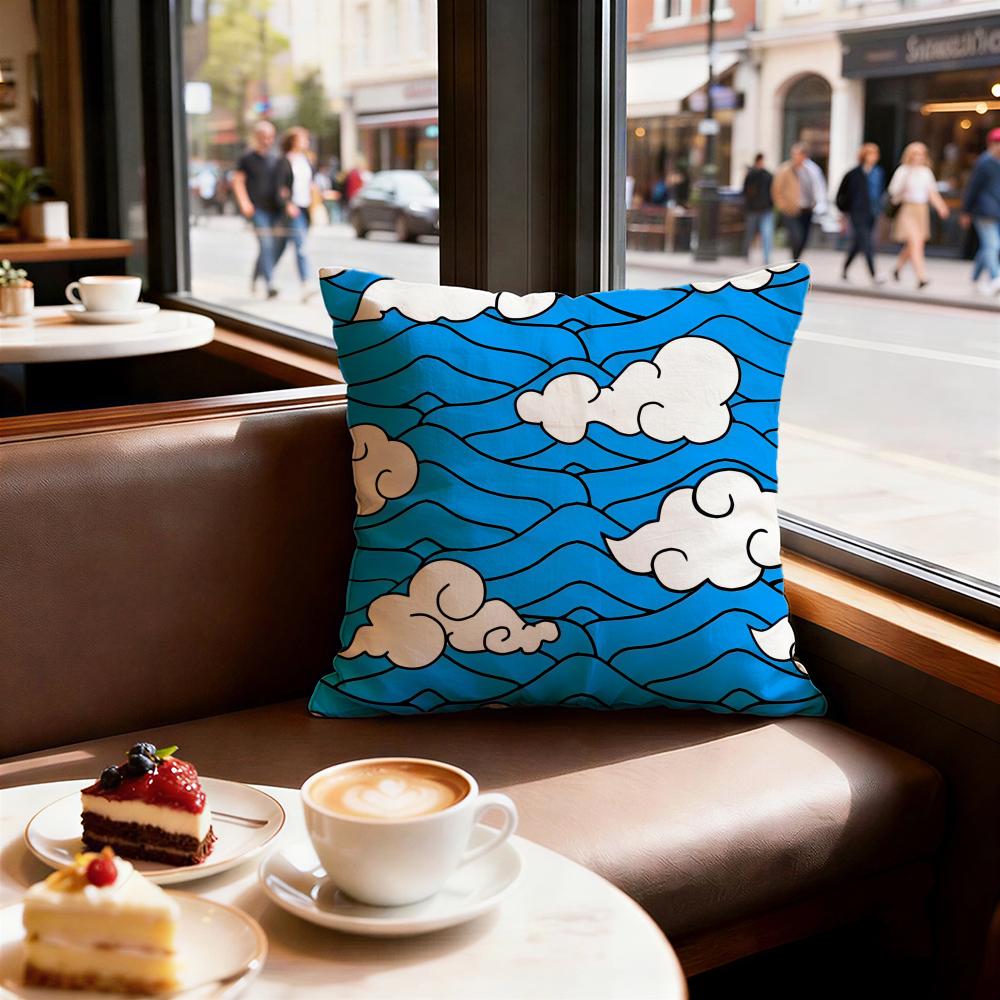 White Cloud Texture Cushion Cover Decorative Cushions Covers Cover Sofa X Pillow Piece X X Pillowcase