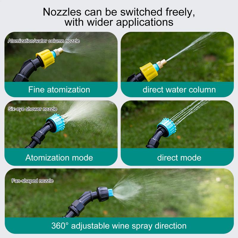 Sprayer Wand With Hose Electric Handheld Watering Mister Wand With 2m Hose Gardening Irrigation Supplies For Park Backyard