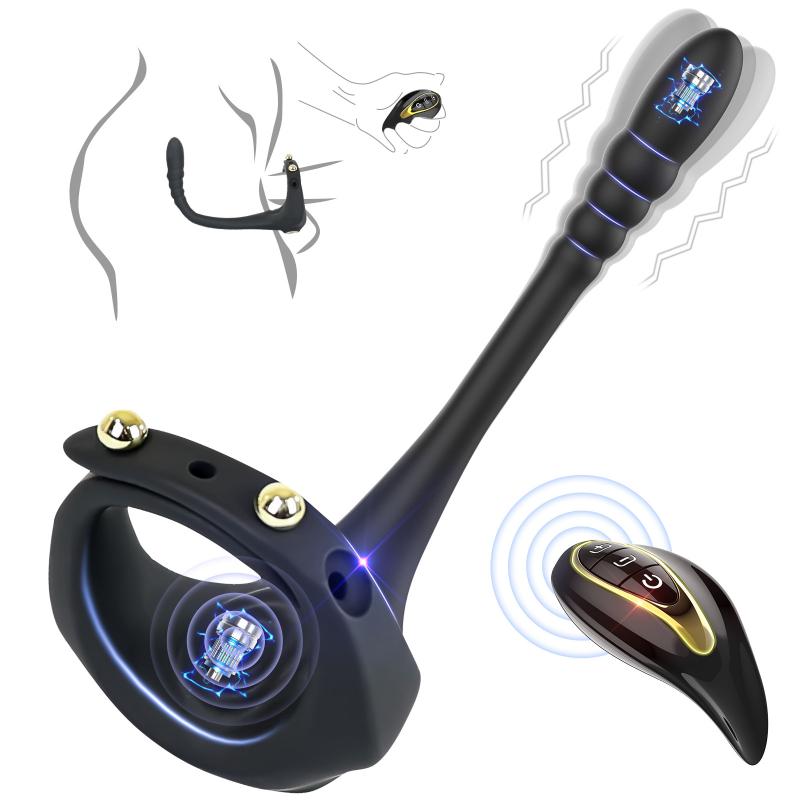 Charming Rings King II Remote Control Anal Locking Cum Rings Massage Supplies Male Vibrator Vibrating Rings Rear Anal