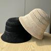 New Spring/Summer Hollow Fisherman Hat for Women, Japanese Style, Thin, Breathable, Sun-Protective, Versatile, Face-Slimming Bucket Hat