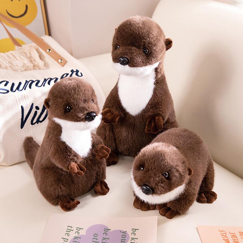 Simulation Sitting Cute Posture Prone Otter Plush Girl Children Holiday Gift