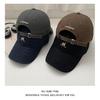 Embroidered baseball cap for women with a large head circumference, featuring a deepened and widened brim, suitable for larger faces; also available