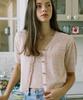 Nonlocal Candy Color Knit Cardigan - Pink
