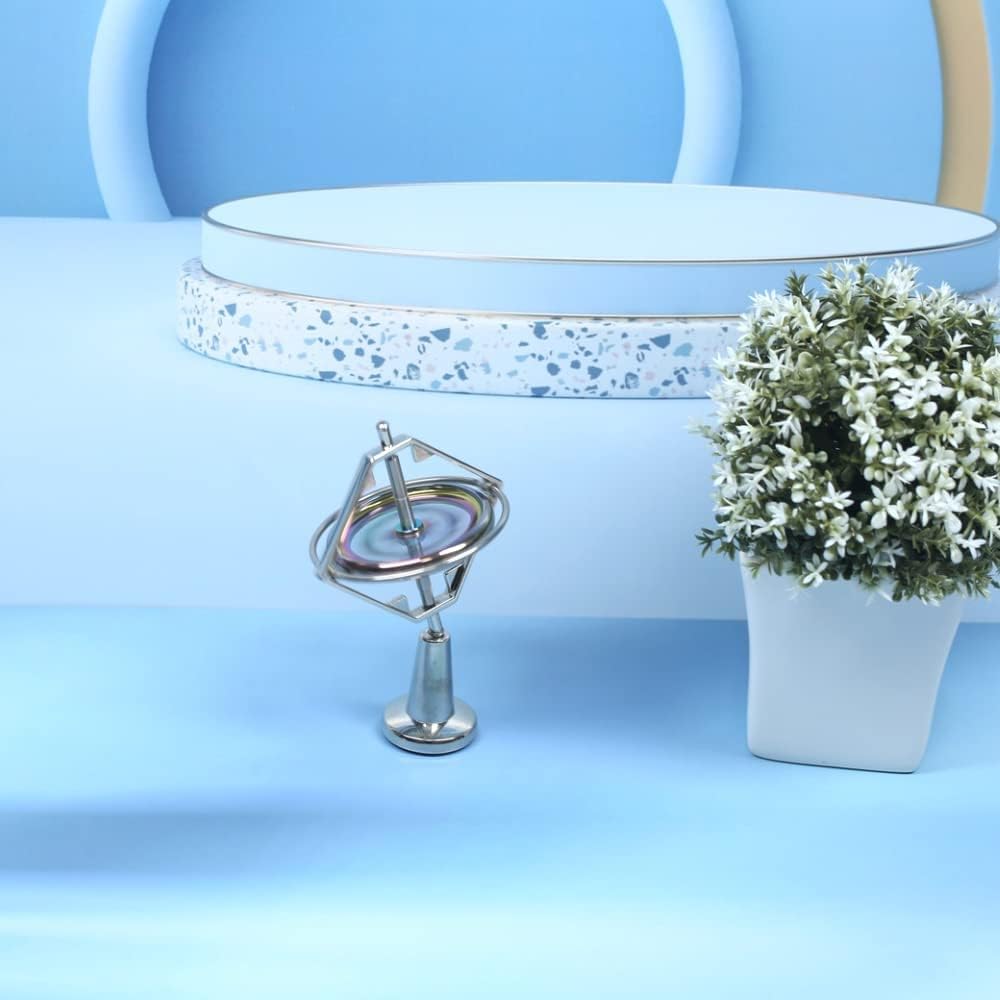 Giroscópio de precisão Metal Anti-Gravidade Girando Top Equilíbrio Brinquedo Educacional Presente AG002