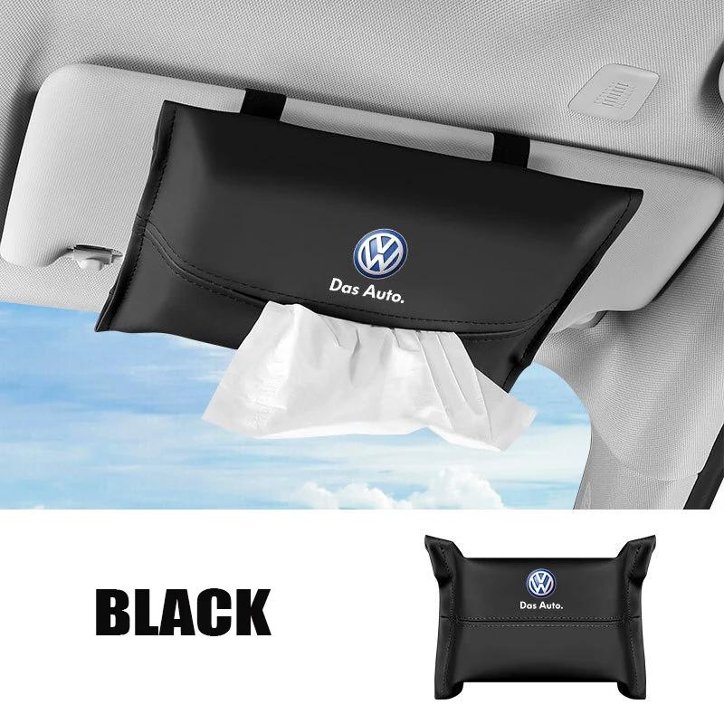 For VOLKSWAGEN VW Car Tissue Storage Bag Sun Visor Armrest Box for Volkswagen Rline Passat Santana Touareg Tiguan Golf Bora Beet