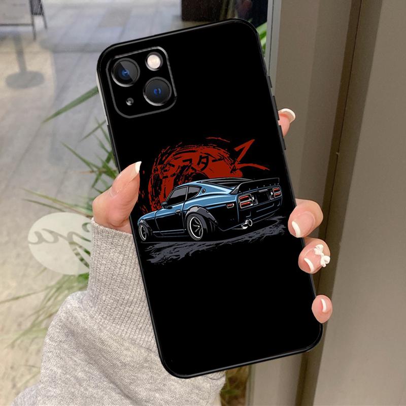 Sports Car JDM Drift Case For iPhone 17 Air 16 15 14 13 11 12 Pro Max Plus 12 13 Mini 16e 17 Pro Max Back Cover